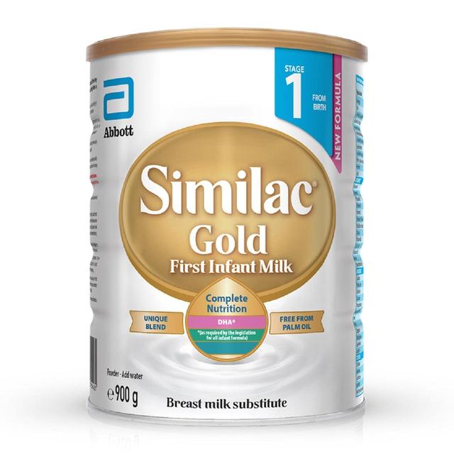 Similac Gold 1 First Infant Milk Powder From Birth   900g