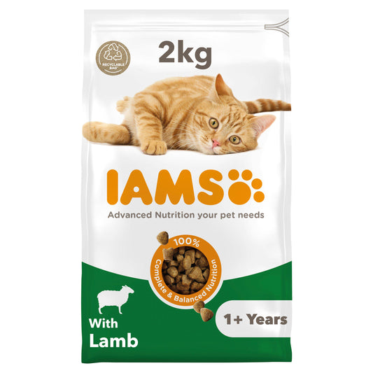 IAMS  Vitality Adult Cat Food, Lamb 2kg Cat Food & Accessories Sainsburys   