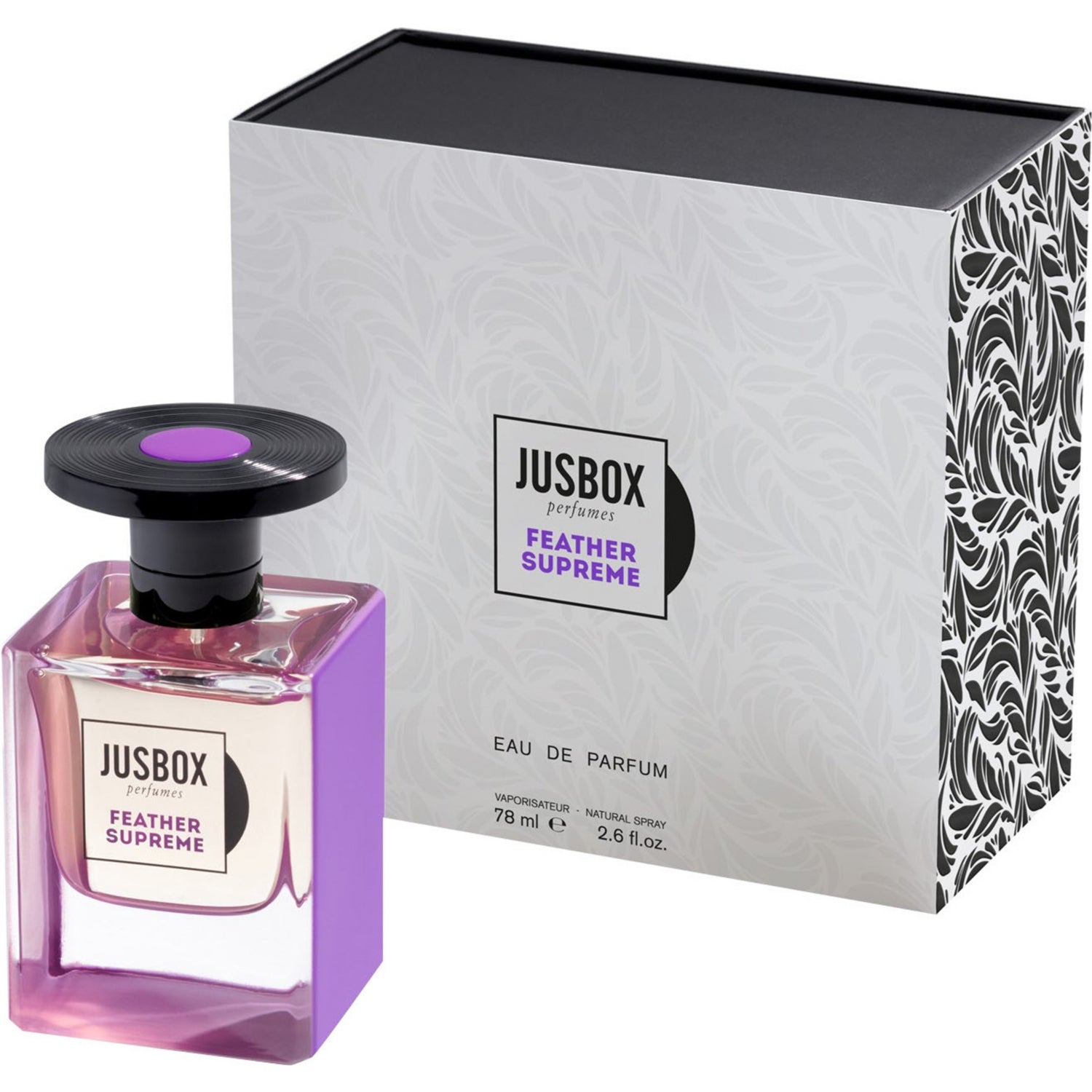 Jusbox eau de parfum Feather Supreme 78ml, UK version