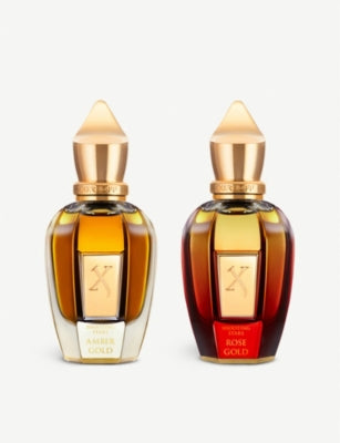 Xerjoff Amber Gold and Rose Gold parfum duo 2x50ml (British brand)