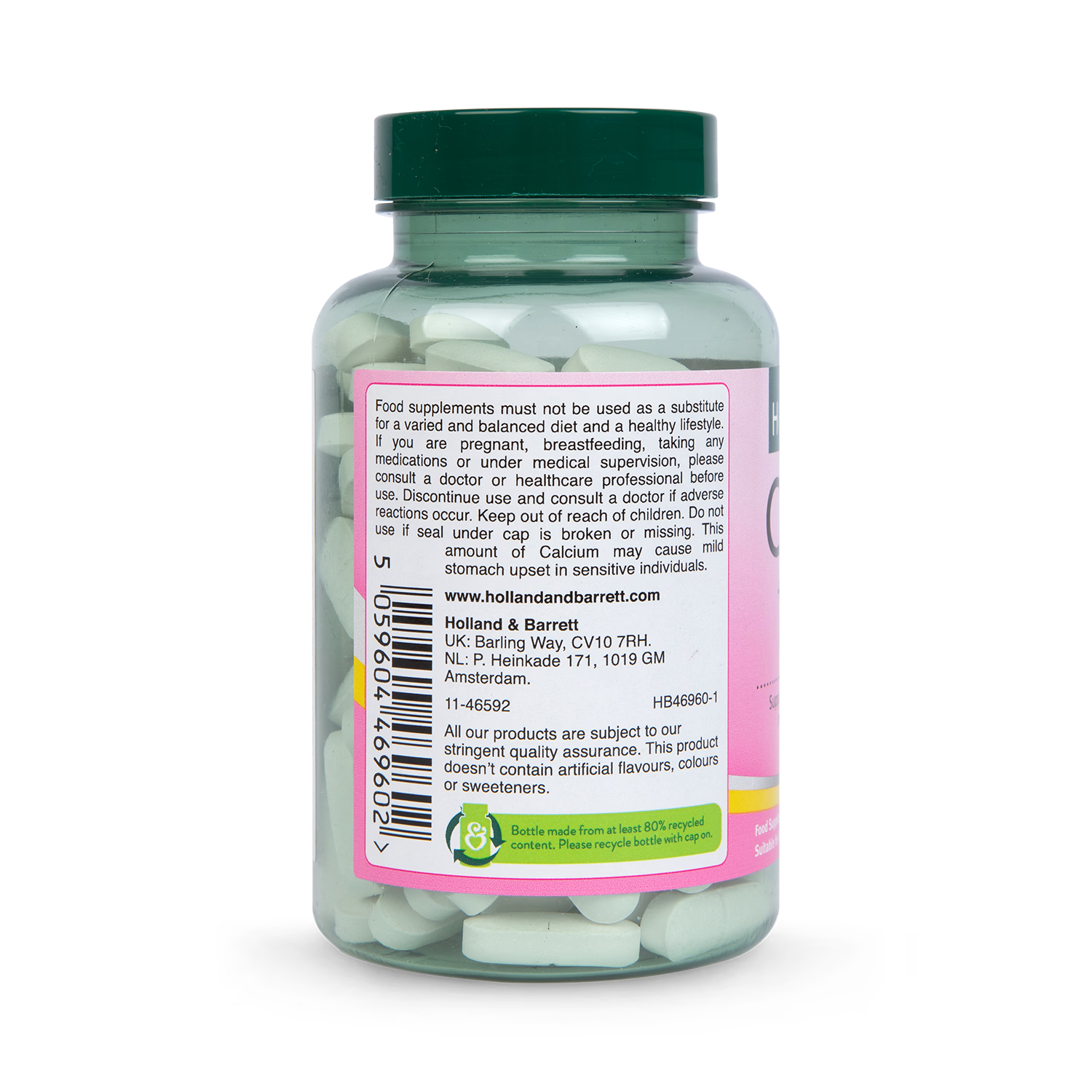 Holland Barrett Calcium Magnesium Vitamin D Tablets 120 count, UK version