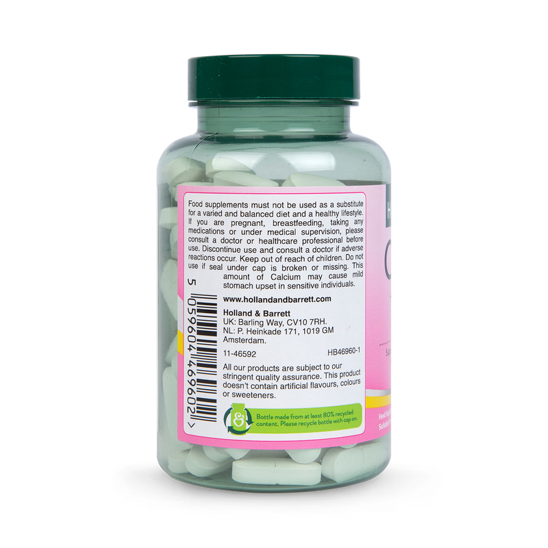 Holland Barrett Calcium Magnesium Vitamin D Tablets 120 count, UK version