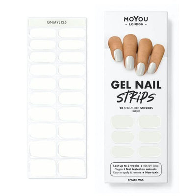 MoYou London Gel Nail Strip Spilled Milk - Nail Art