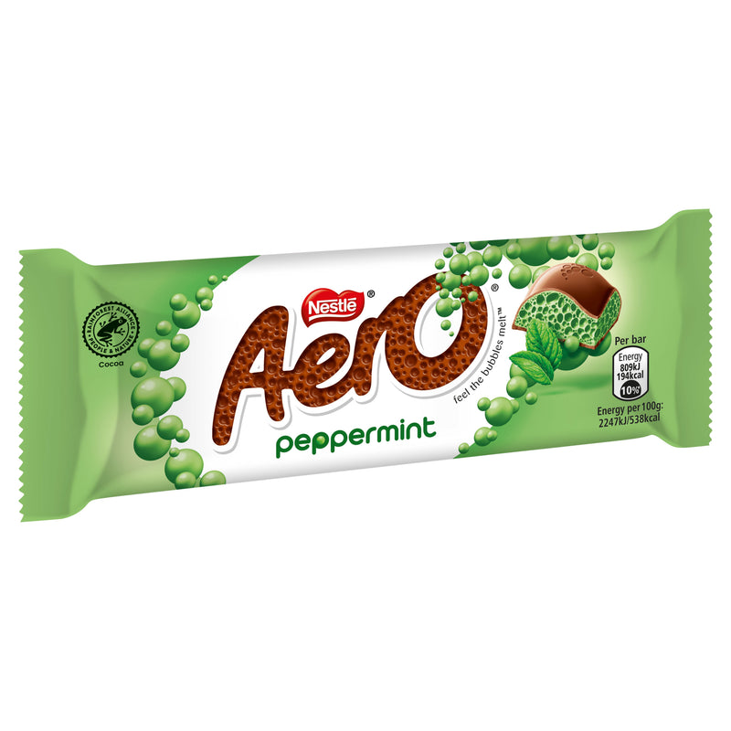 Aero peppermint chocolate bar 36g, UK version