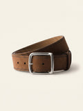 Prada nubuck leather belt with contrast stitching 3.5cm, UK version