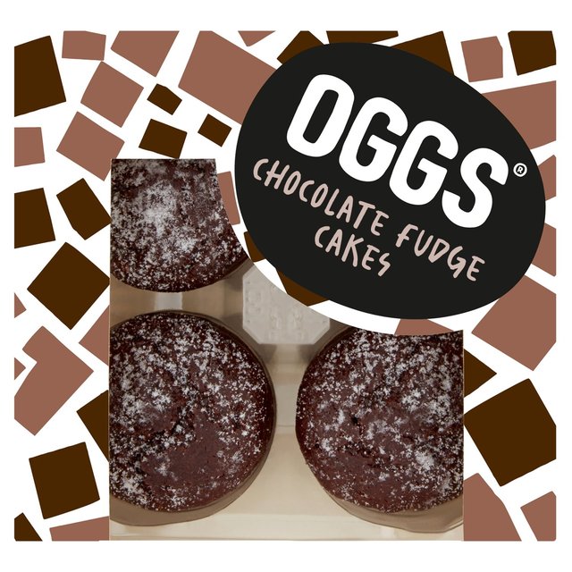 Oggs Chocolate Fudge Cakes   4 x 46g GOODS M&S   