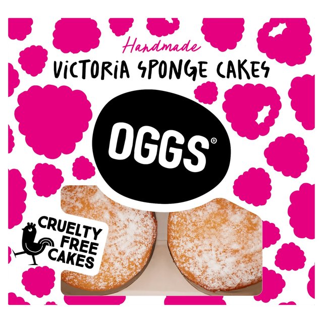 Oggs Victoria Sponge Cakes   4 x 46g