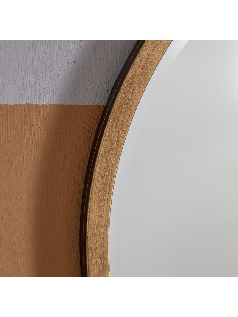 Gallery Home Black Ashford Antique Round Mirror 60cm, UK version
