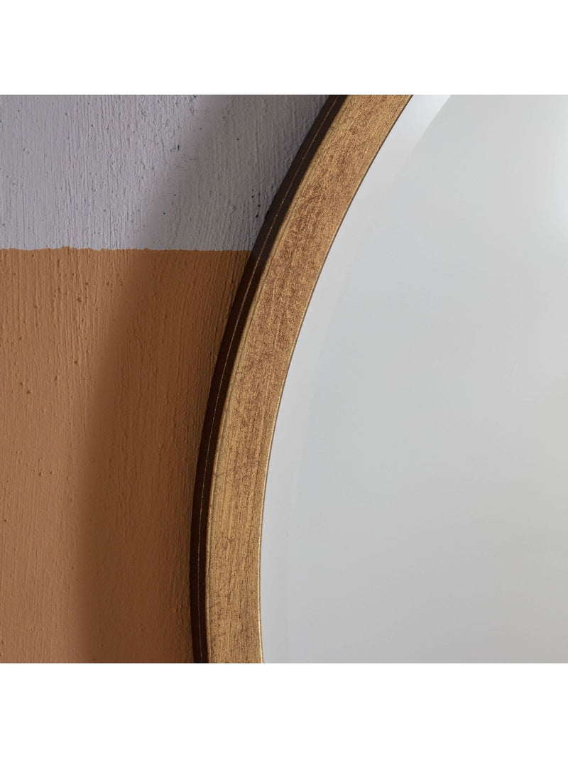Gallery Home Black Ashford Antique Round Mirror 60cm, UK version