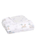 Aden + Anais white cotton baby blanket 120cm - British product