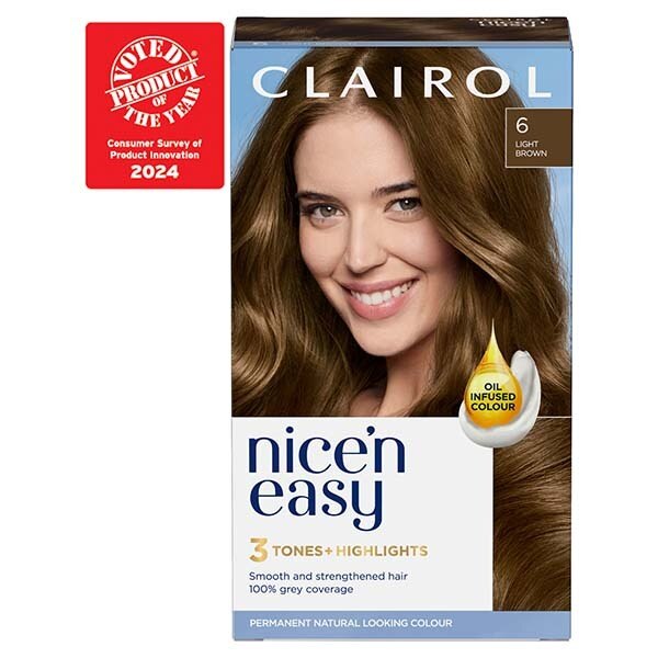 Clairol Nice'n Easy Hair Dye SB1 Ultra Light Beach Blonde GOODS Superdrug 6 Light Brown  