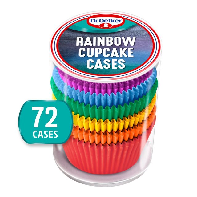 Dr. Oetker Rainbow Cupcake Cases   72 per pack GOODS M&S   