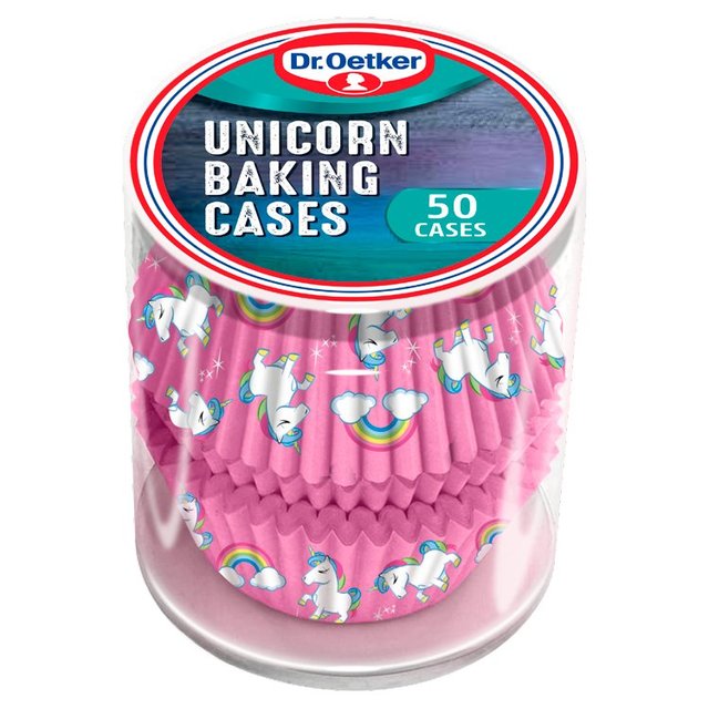 Dr. Oetker Unicorn Cupcake Baking Cases   50 per pack GOODS M&S   