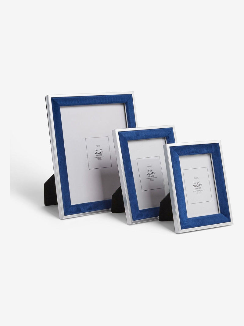 Navy Velvet Picture Frame