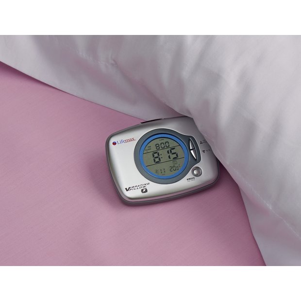 Lifemax under pillow vibration alarm clock with travel case, imported from the UK