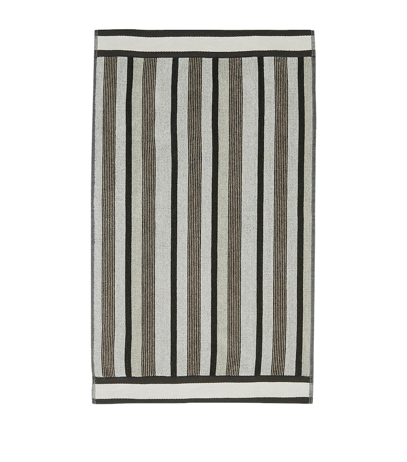 Missoni Home cotton guest towel with striped design 40cm x 70cm, imported from the UK