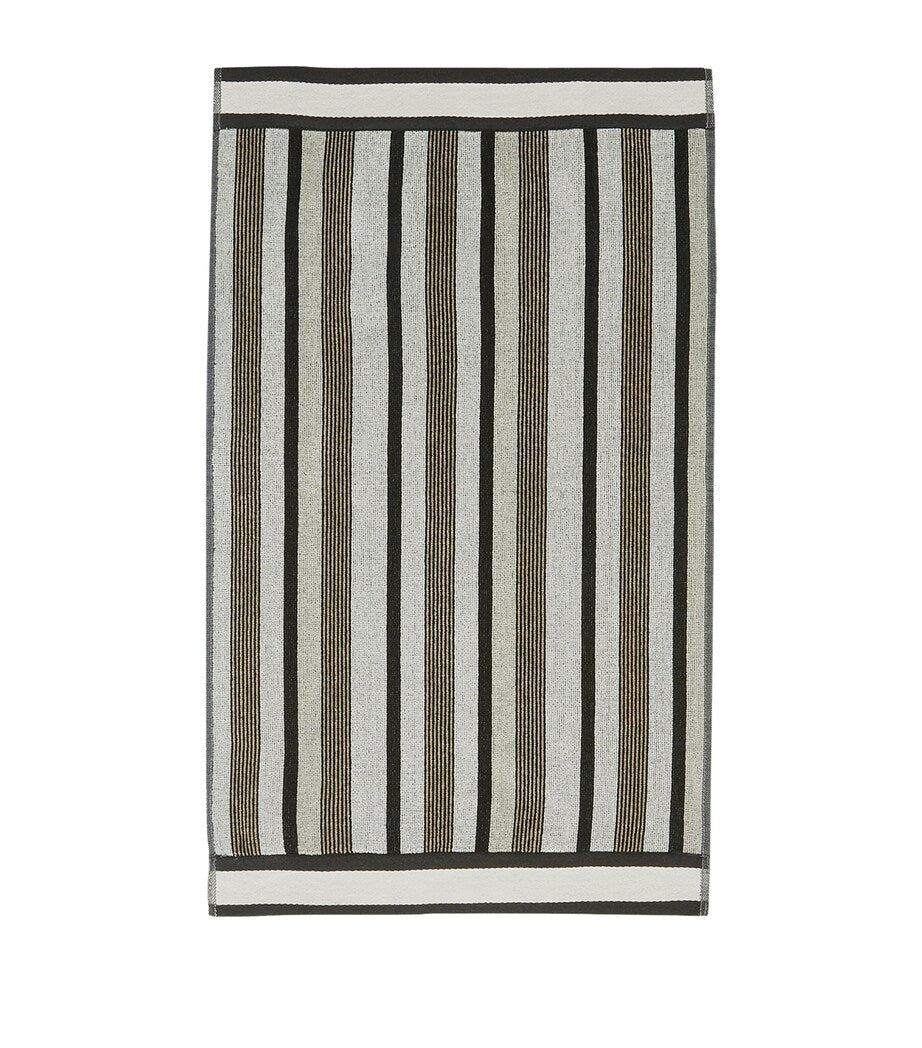 Missoni Home cotton guest towel with striped design 40cm x 70cm, imported from the UK