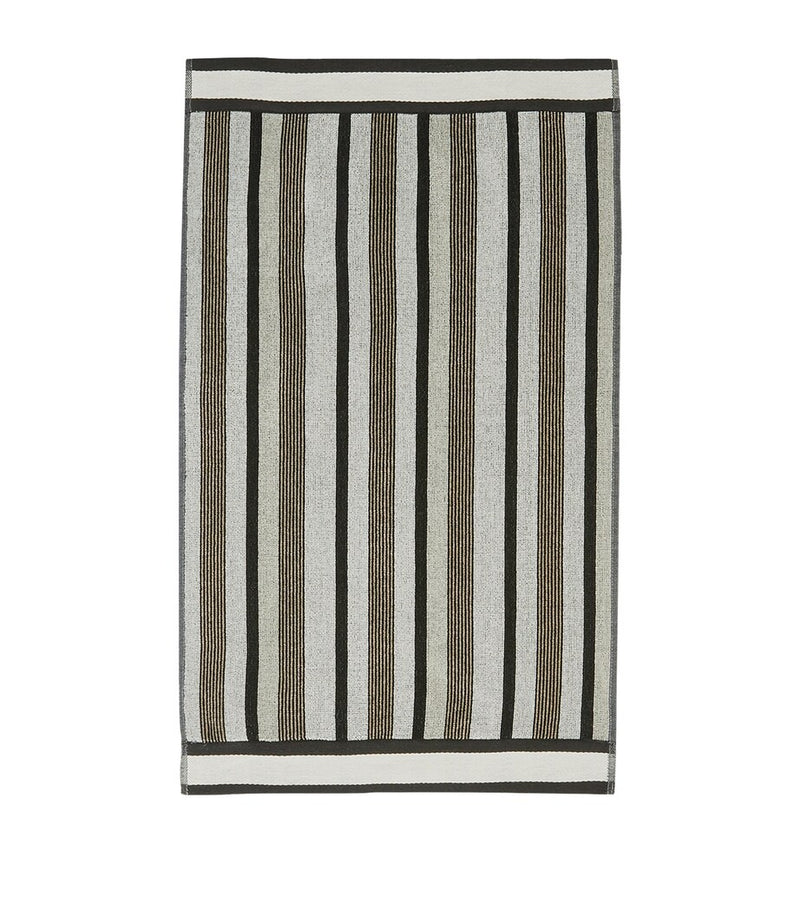 Missoni Home cotton guest towel with striped design 40cm x 70cm, imported from the UK
