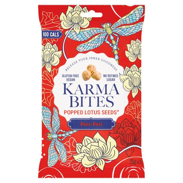 Karma Bites Popped Lotus Seeds Peri-Peri   25g GOODS M&S   