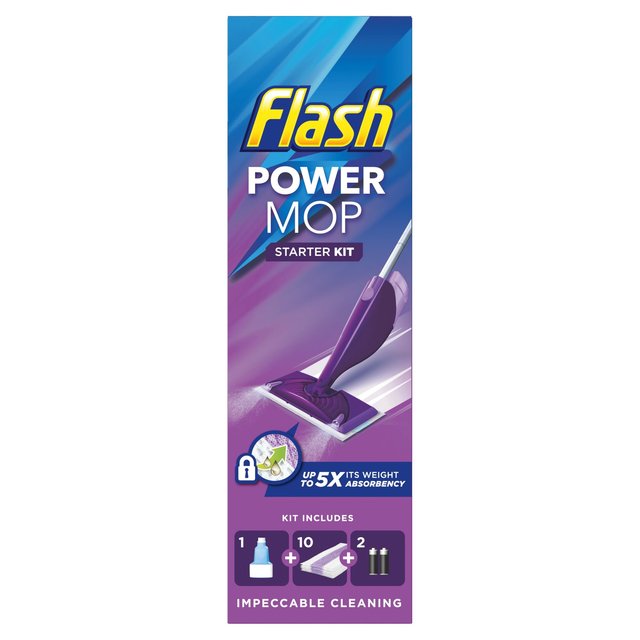 Flash Power Mop Starter Kit All-In-One Mopping System GOODS M&S   