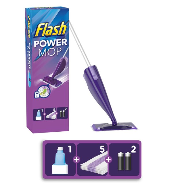 Flash Power Mop Starter Kit All-In-One Mopping System GOODS M&S   