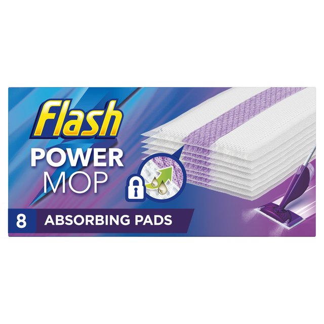 Flash Power Mop Multi-Surface Absorbing Pad Refills    8 per pack GOODS M&S   