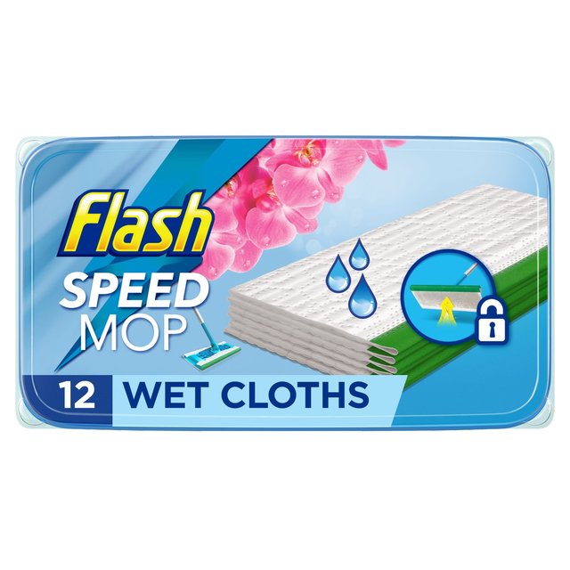 Flash Speed Mop Wet Cloth Multi-Surface Refills Wild Orchid   12 per pack GOODS M&S   