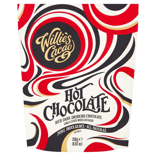 Willies Cacao 52% Medellin Cacao Hot Chocolate Powder   250g