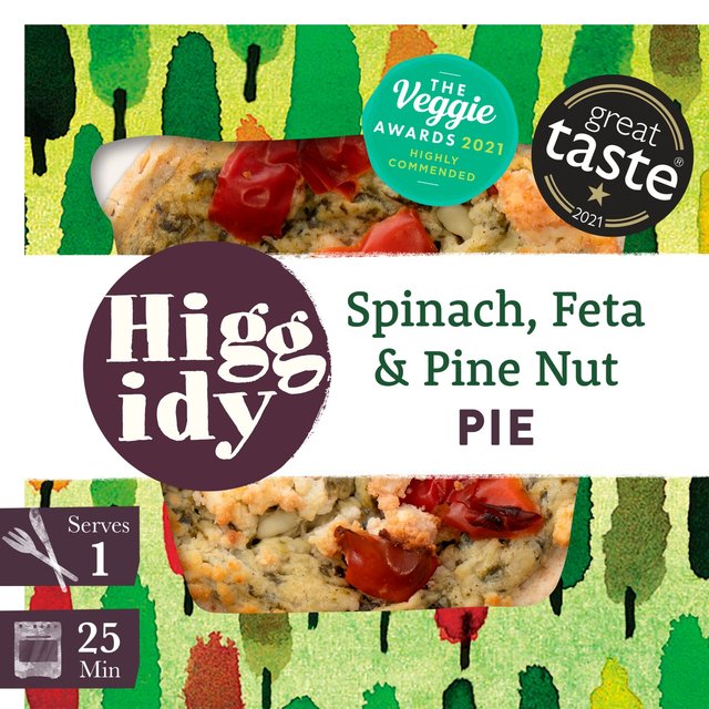 Higgidy Spinach & Pine Nut Pie   270g GOODS M&S   