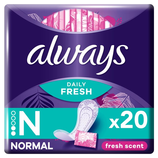 Always Dailies Singles Normal To Go Scented Panty Liners   20 per pack GOODS M&S   