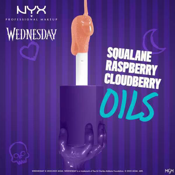 Nyx Professional Makeup X Wednesday Mystery Lip Oil