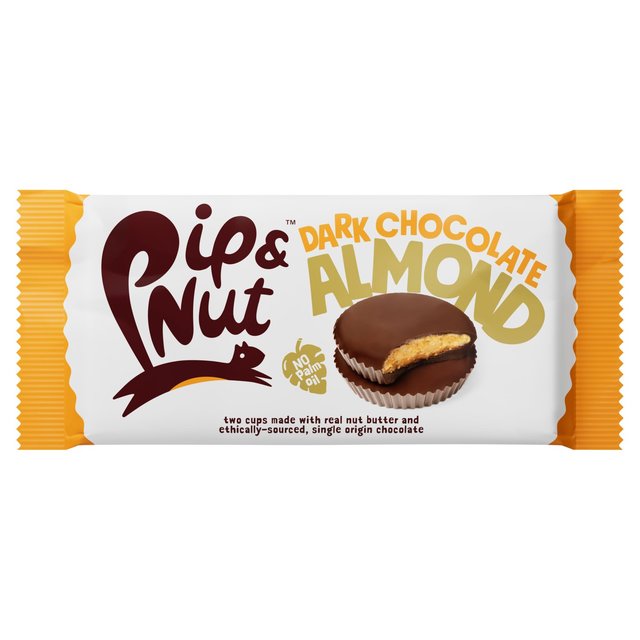 Pip & Nut Dark Chocolate Almond Butter Cups   34g GOODS M&S   