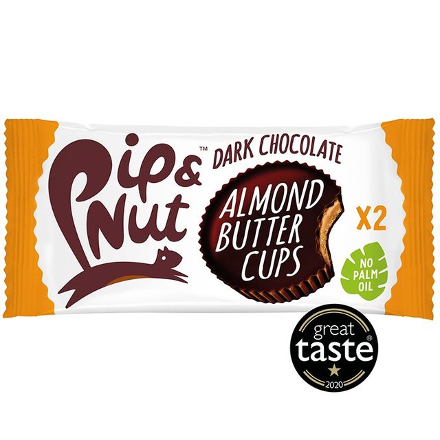 Pip & Nut Dark Chocolate Almond Butter Cups   34g GOODS M&S   