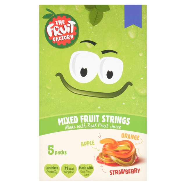 The Fruit Factory Strawberry Apple & Orange Fruit Strings   100g