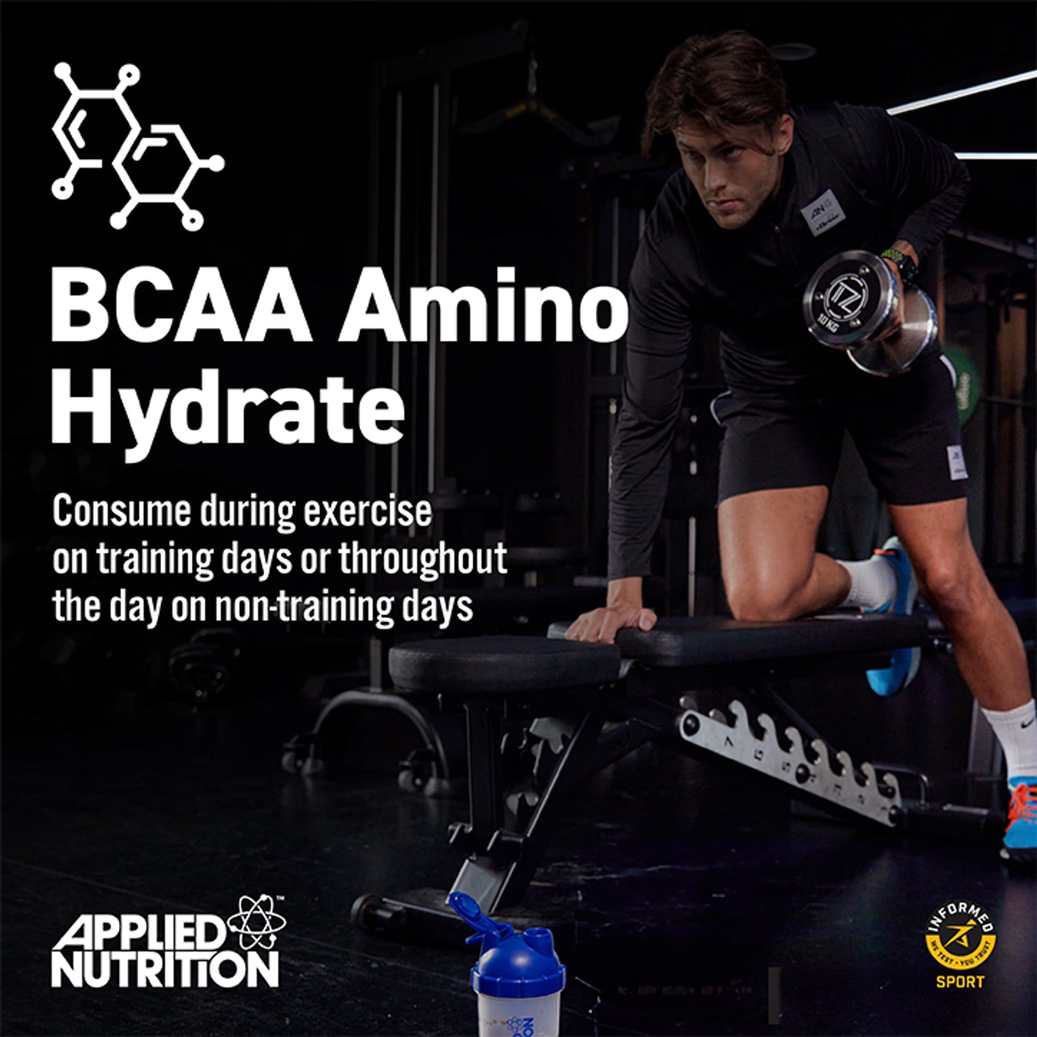 Applied Nutrition BCAA Powder Icy Blue Raz 450g - British product