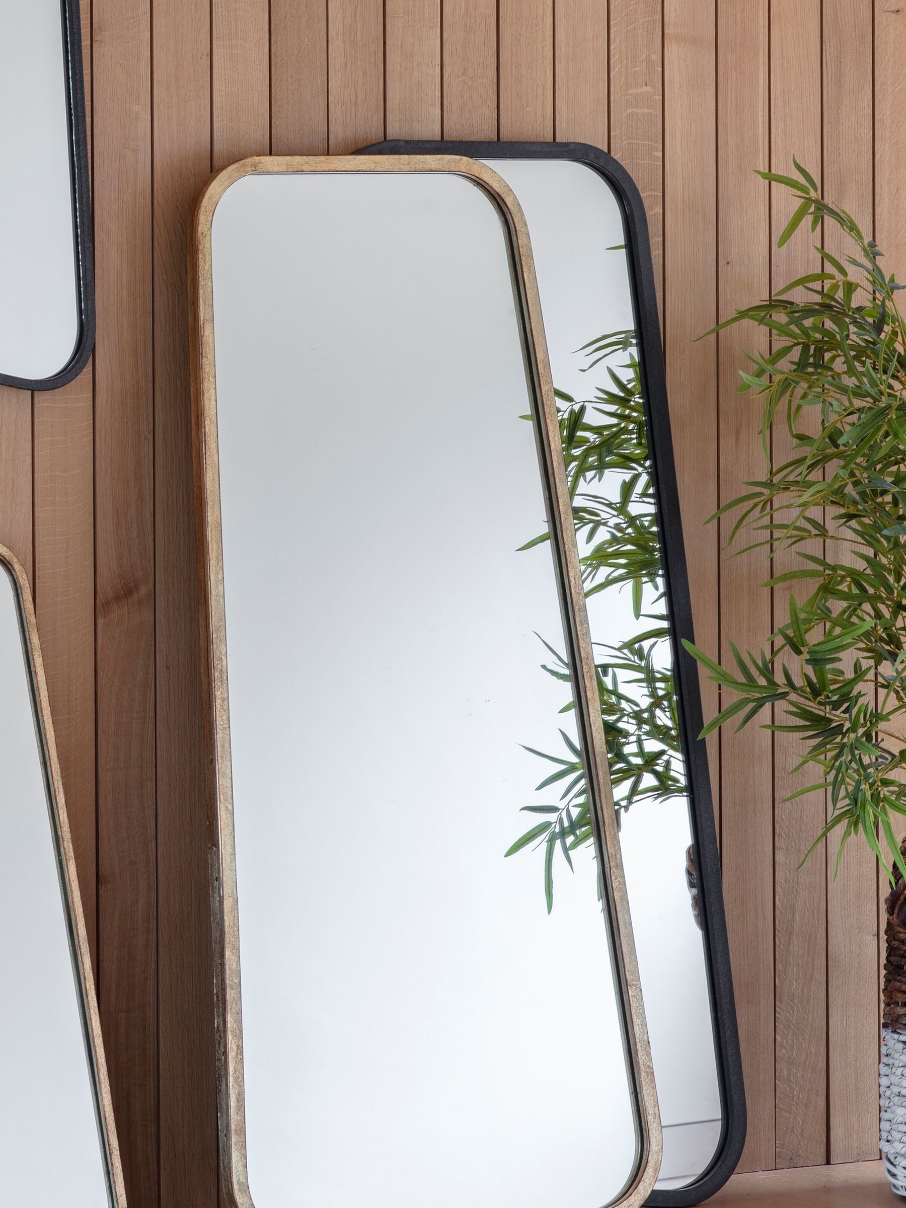 Gallery Home Gold Eden Leaner Mirror 123cm x 56.5cm, UK version