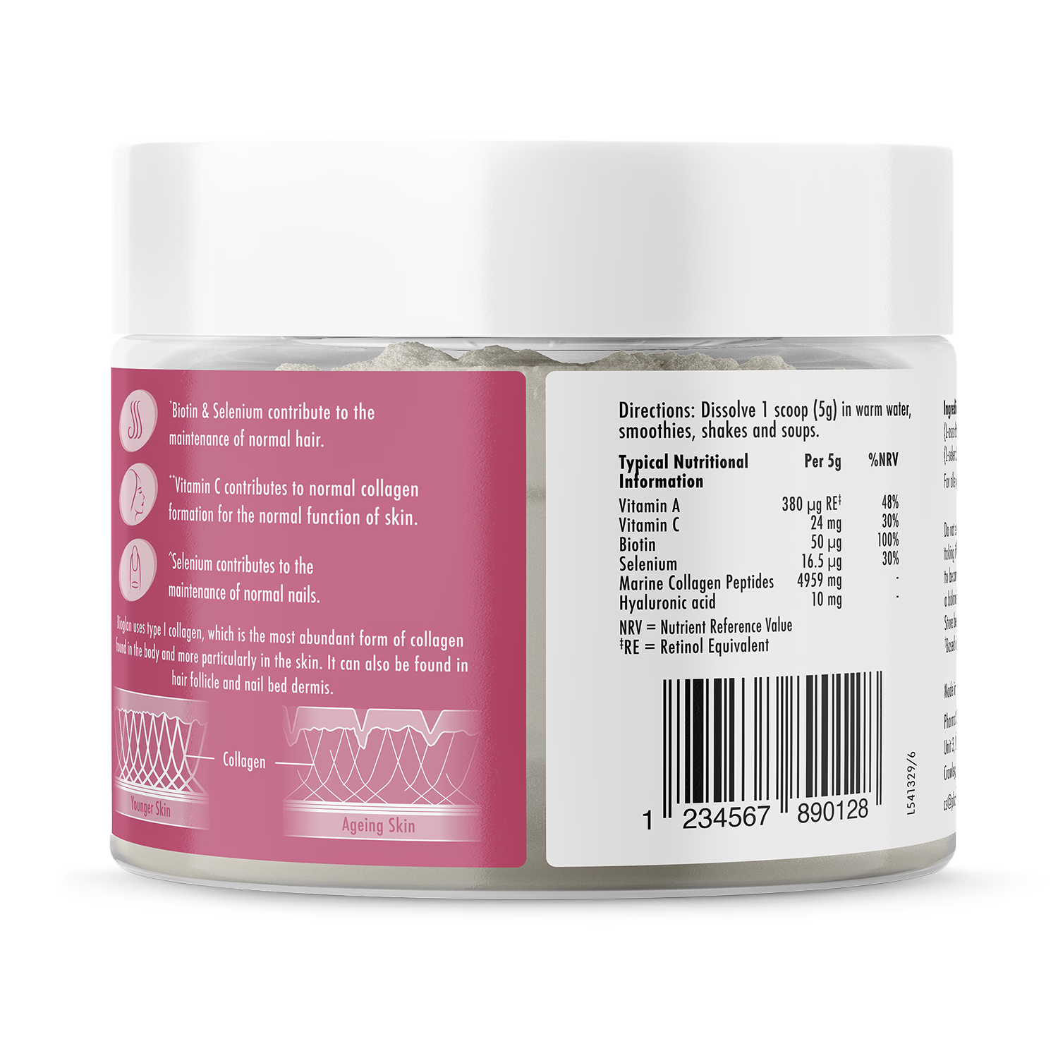 Bioglan Beauty Collagen Powder 151g - British product