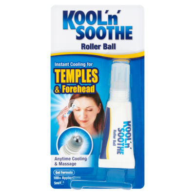 ASDA Kool'n'Soothe Temples & Forehead Cooling Gel Roller Ball 5ml- Buy online at McGrocer