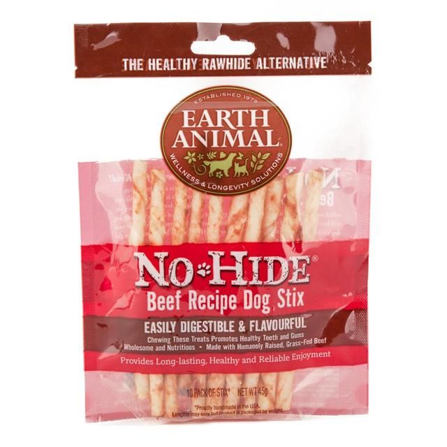 Earth Animal No Hide Beef Stix Dog Treats   10 per pack GOODS M&S   