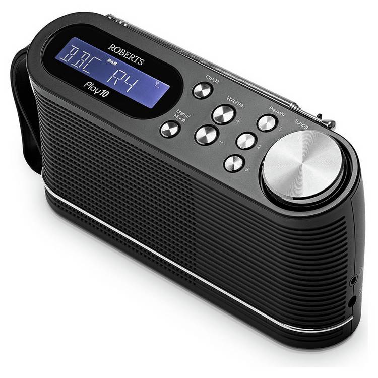 Roberts portable DAB radio Black - British product