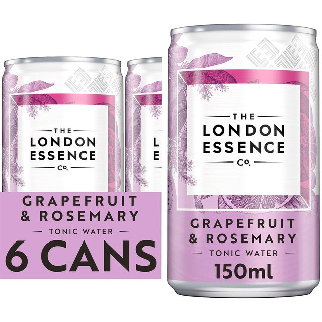 London Essence Co. Grapefruit & Rosemary Tonic Water Cans   6 x 150ml GOODS M&S   