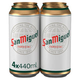 San Miguel Premium Lager Beer Cans   4 x 440ml GOODS M&S   