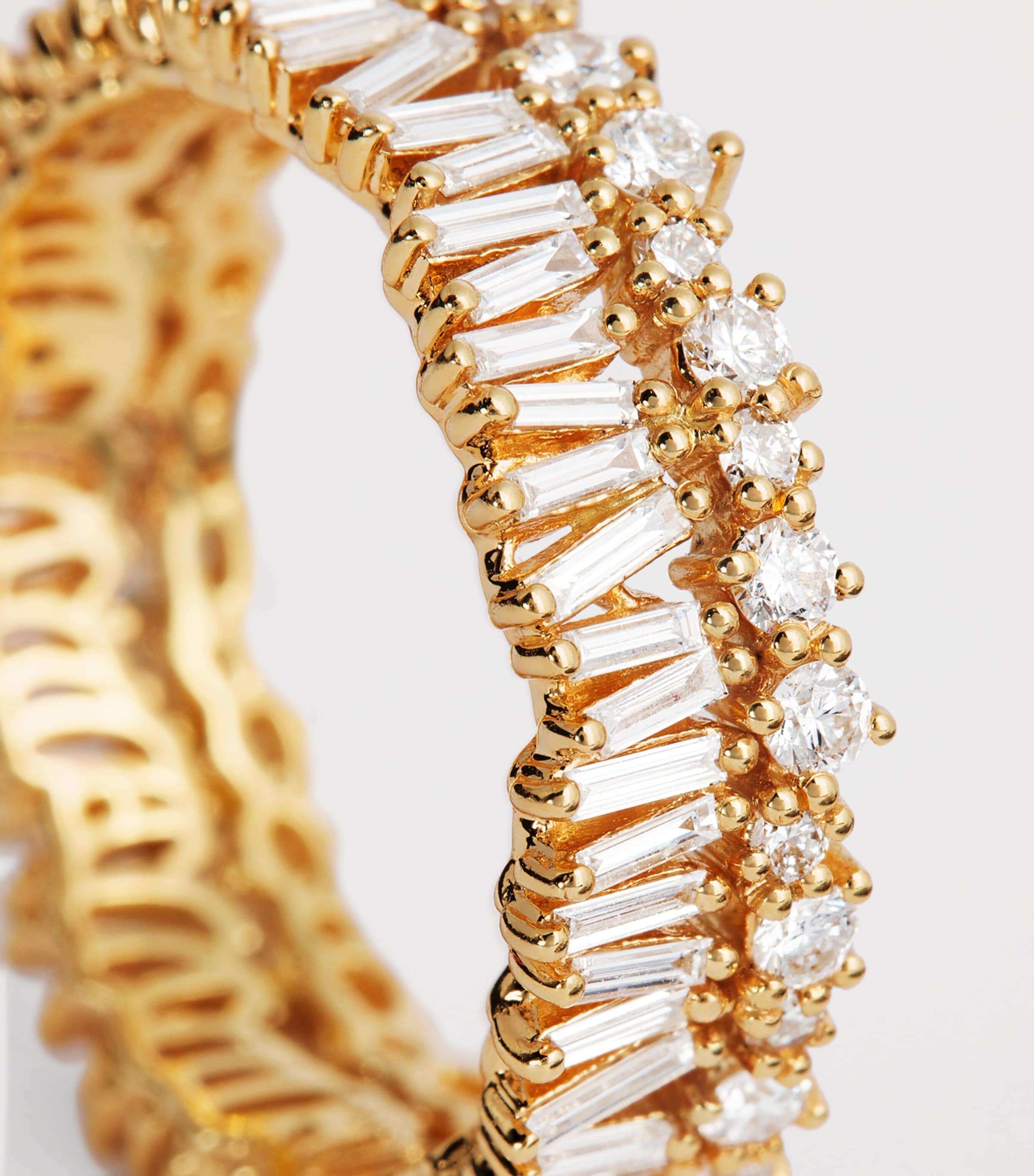 Suzanne Kalan yellow gold diamond eternity ring, UK version