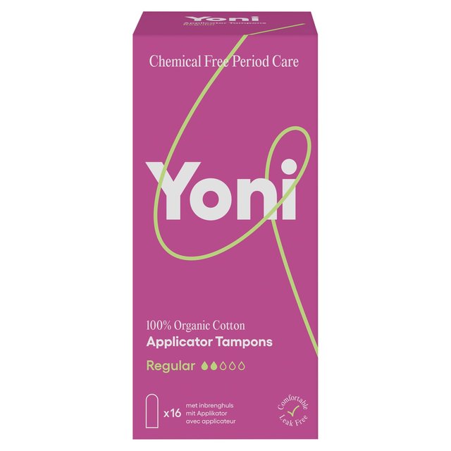 Yoni Organic Applicator Tampons Regular   16 per pack GOODS M&S   