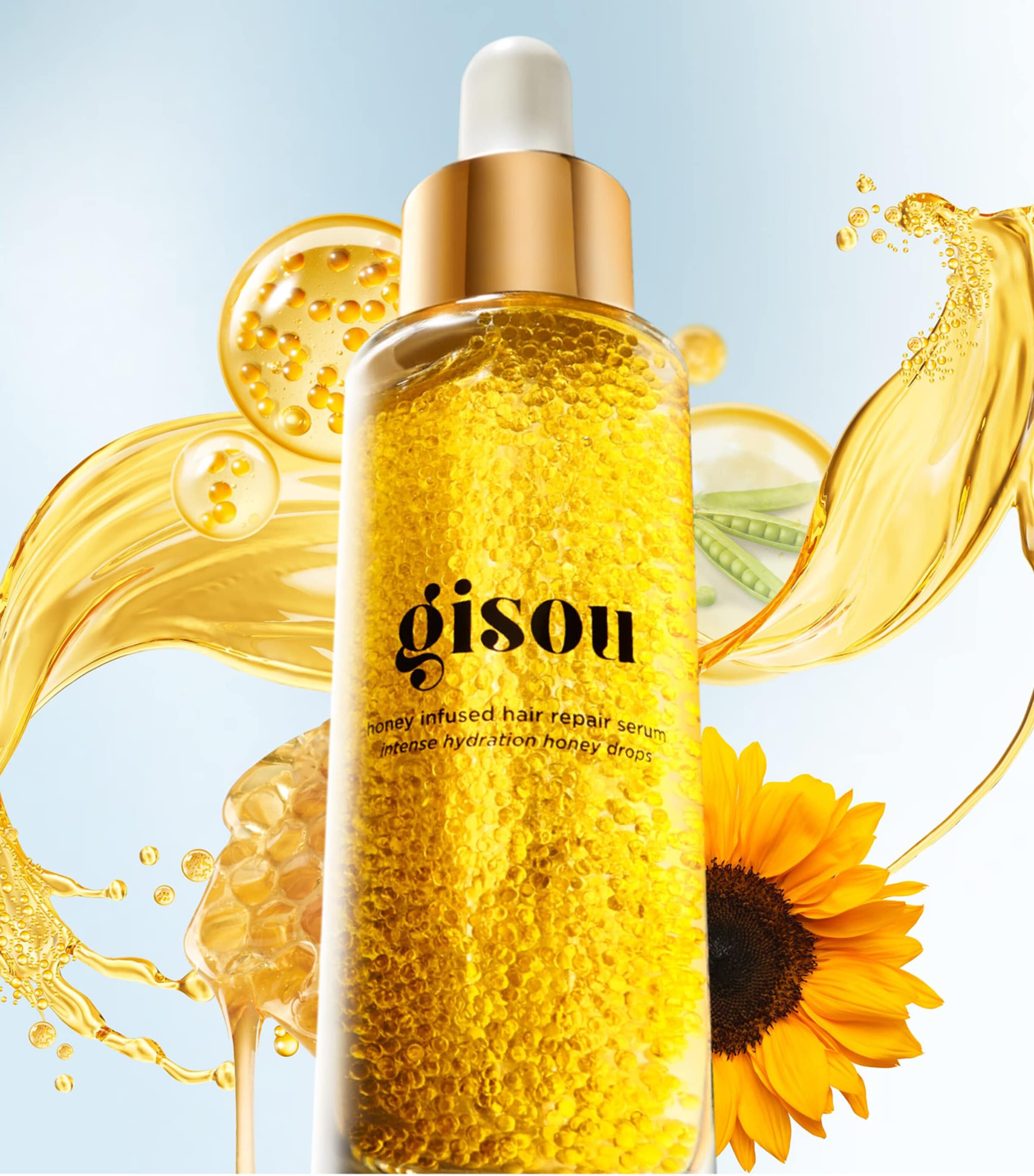 Gisou Honey Infused hair repair serum 30ml, imported from the UK