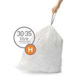 Simplehuman 35L Code H bin liners 60-pack, UK version
