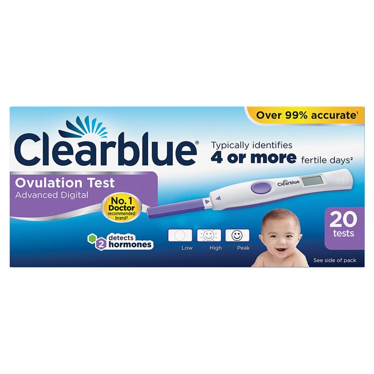 Clearblue Digital Ovulation Test Sticks 20 Tests