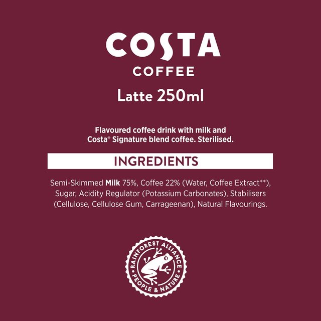 Costa Coffee Latte Iced Coffee   250ml