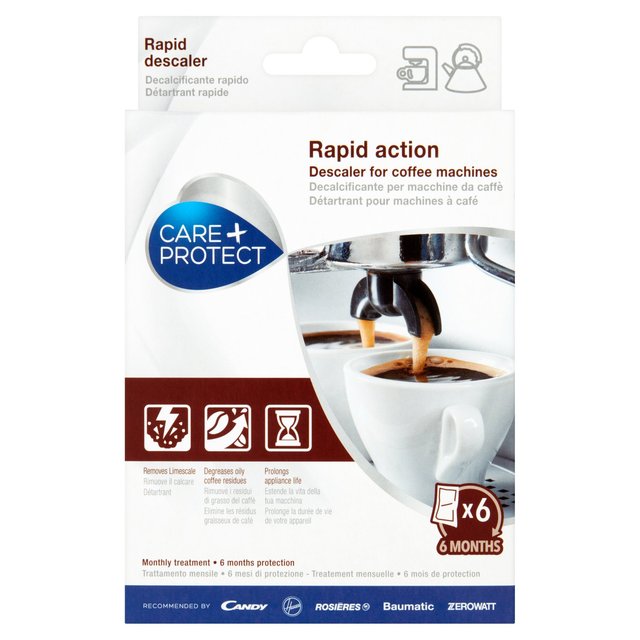 Care+Protect Descaler for Coffee Machines & Kettles   6 x 20g