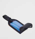 Smythson Panama leather stripe luggage tag (British brand)